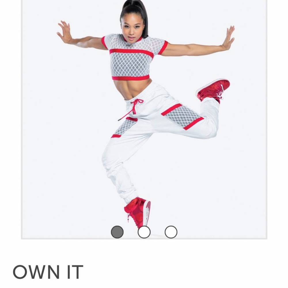 Women's Red and White Pants OWN IT
RC20259 hip hop costume